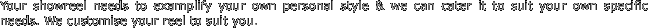 Your showreel needs to examplify